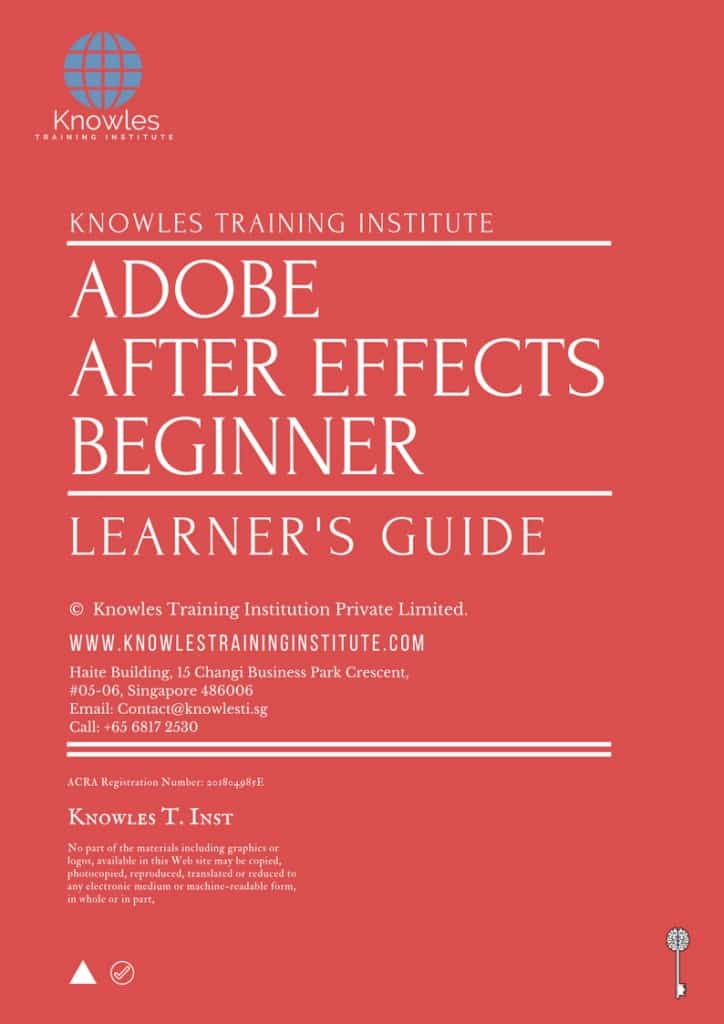 Adobe After Effects Beginner Training Course Learner’s Guide