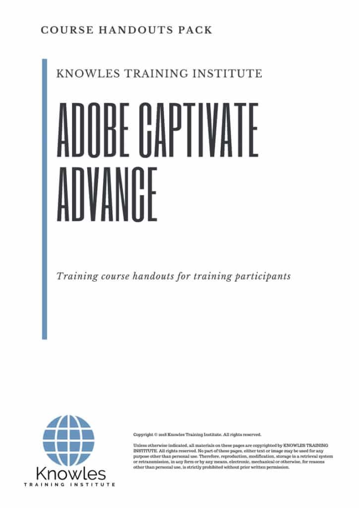Adobe Captivate Advance Course Handouts