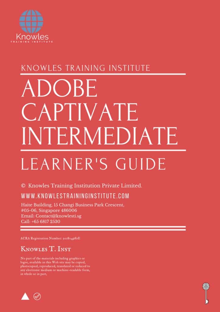 Adobe Captivate Intermediate Training Course Learner’s Guide