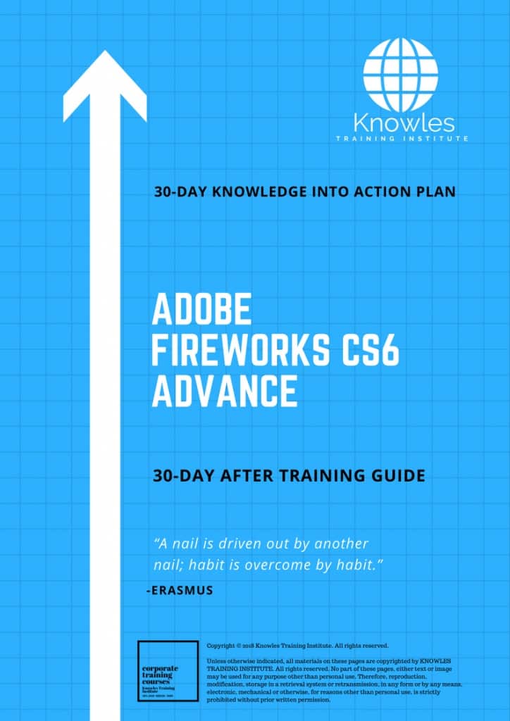 Adobe Fireworks Cs6 Advance 30 Day After Training Guide