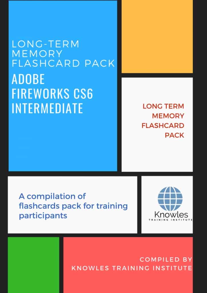 Adobe Fireworks Cs6 Intermediate Training Flashcards