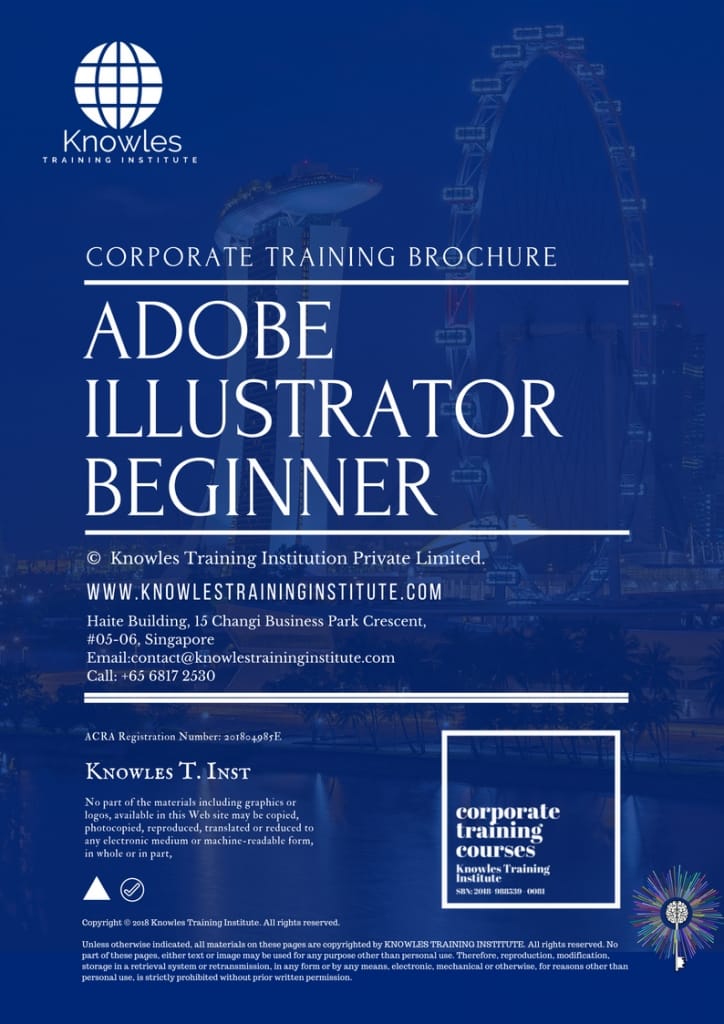Adobe Illustrator Beginner Training Course Brochure