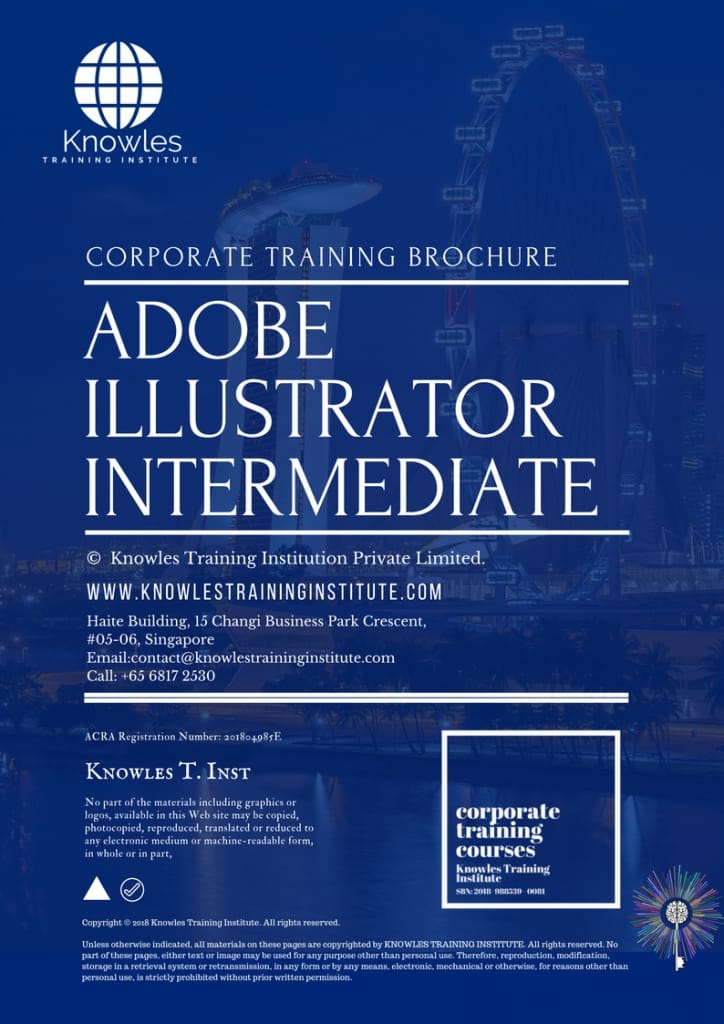Adobe Illustrator Intermediate Training Course Brochure