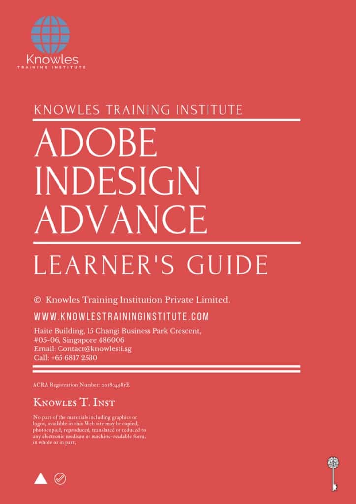 Adobe Indesign Advance Training Course Learner’s Guide