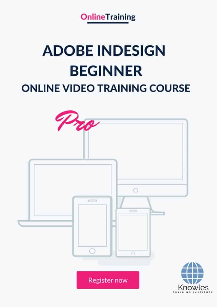 Adobe Indesign Beginner Online Training Video Course