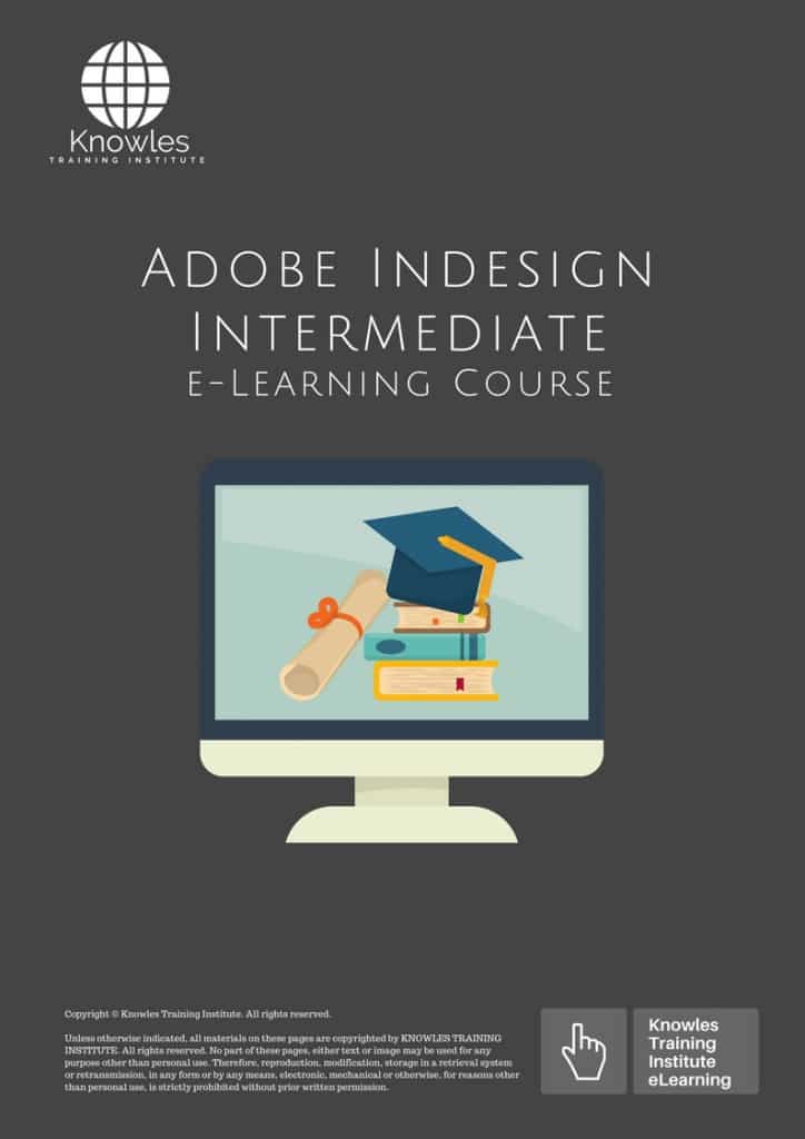 Adobe Indesign Intermediate E-Learning Training Course