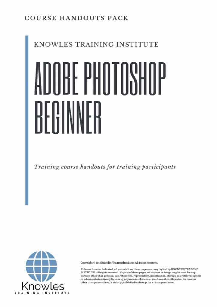 Adobe Photoshop Beginner Course Handouts