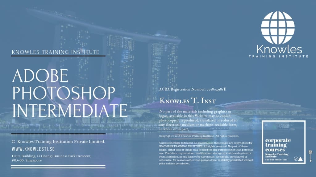 Adobe Photoshop Intermediate Training Course in Singapore