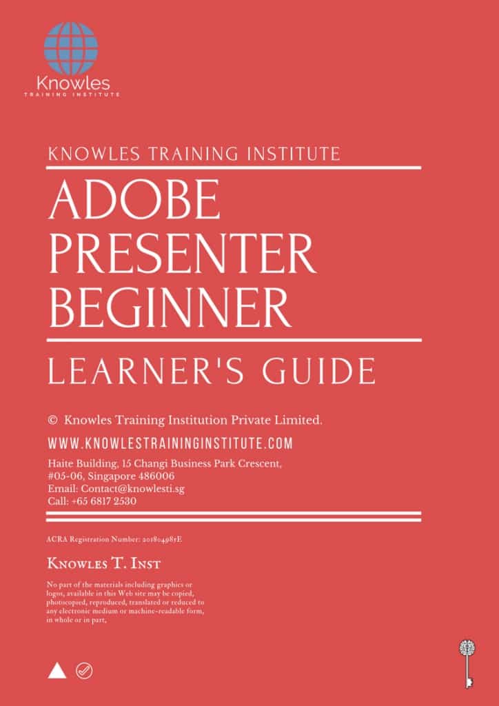 Adobe Presenter Beginner Training Course Learner’s Guide
