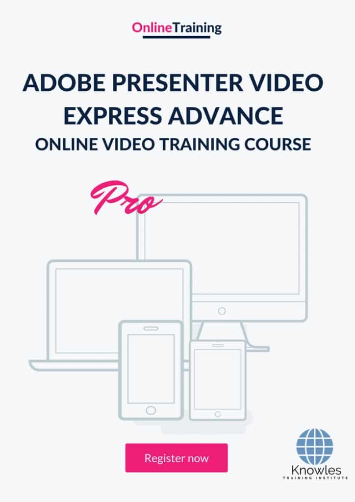 Adobe Presenter Video Express Advance Online Training Video Course