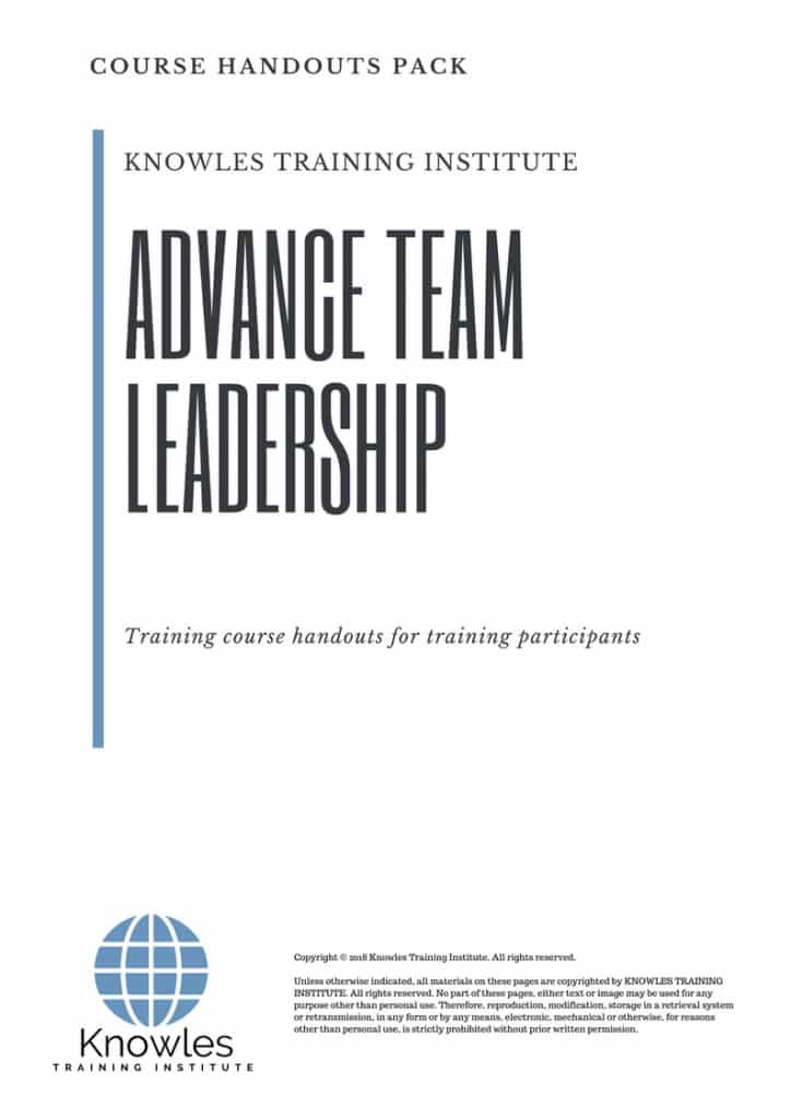 Advance Team Leadership Course Handouts