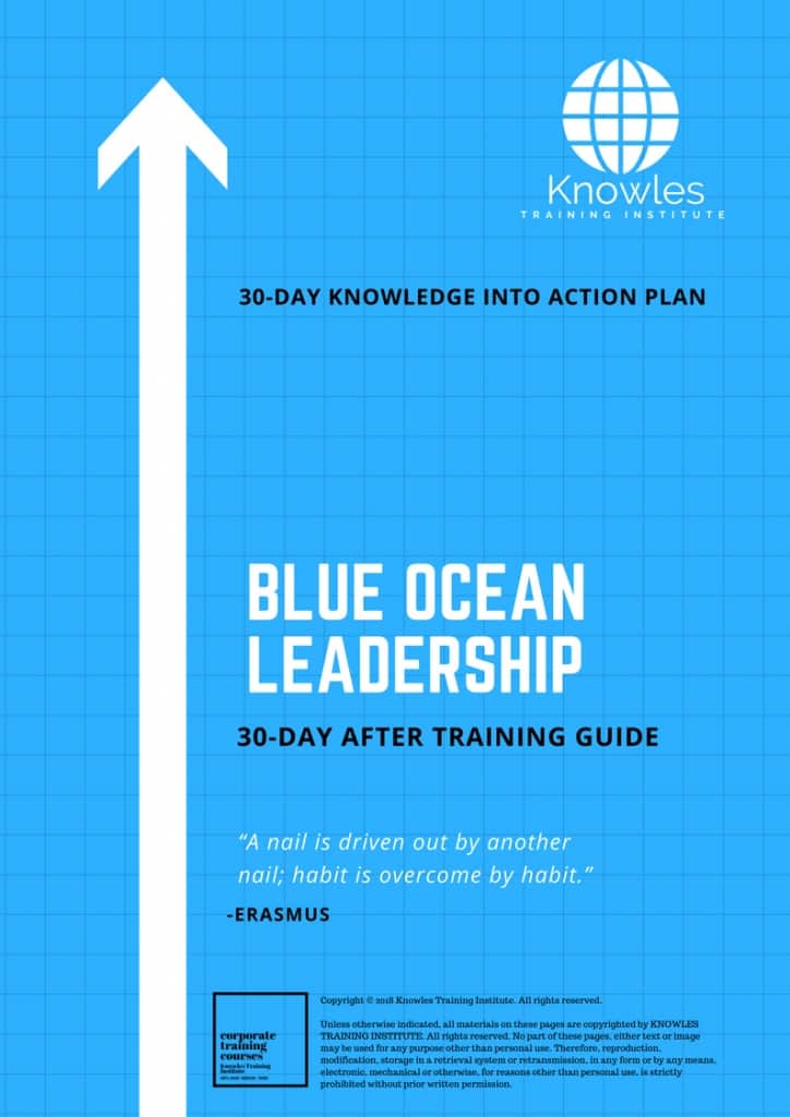 Blue Ocean Leadership 30 Day After Training Guide