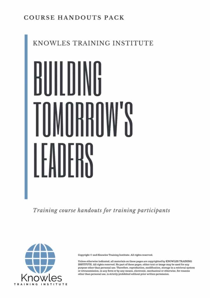 Building Tomorrow’s Leaders Course Handouts