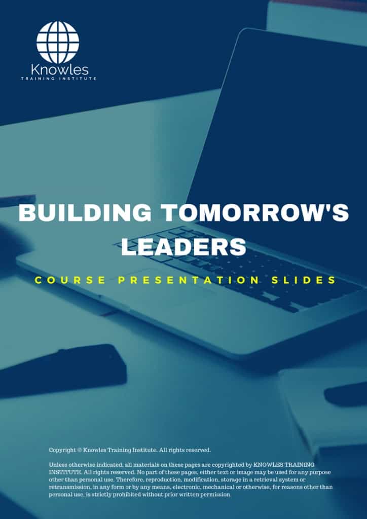 Building Tomorrow’s Leaders Training Course Presentation Slides