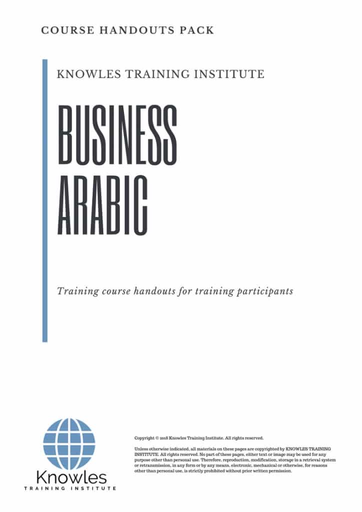 Business Arabic Course Handouts