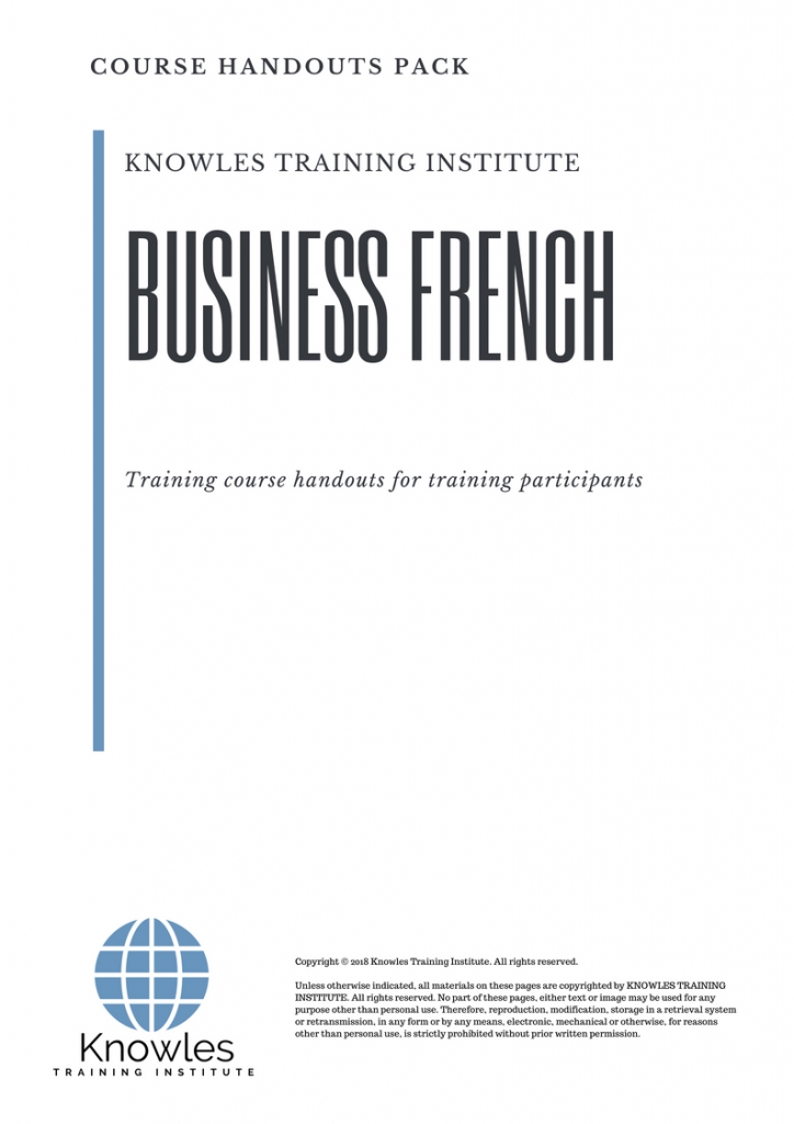Business French Course Handouts