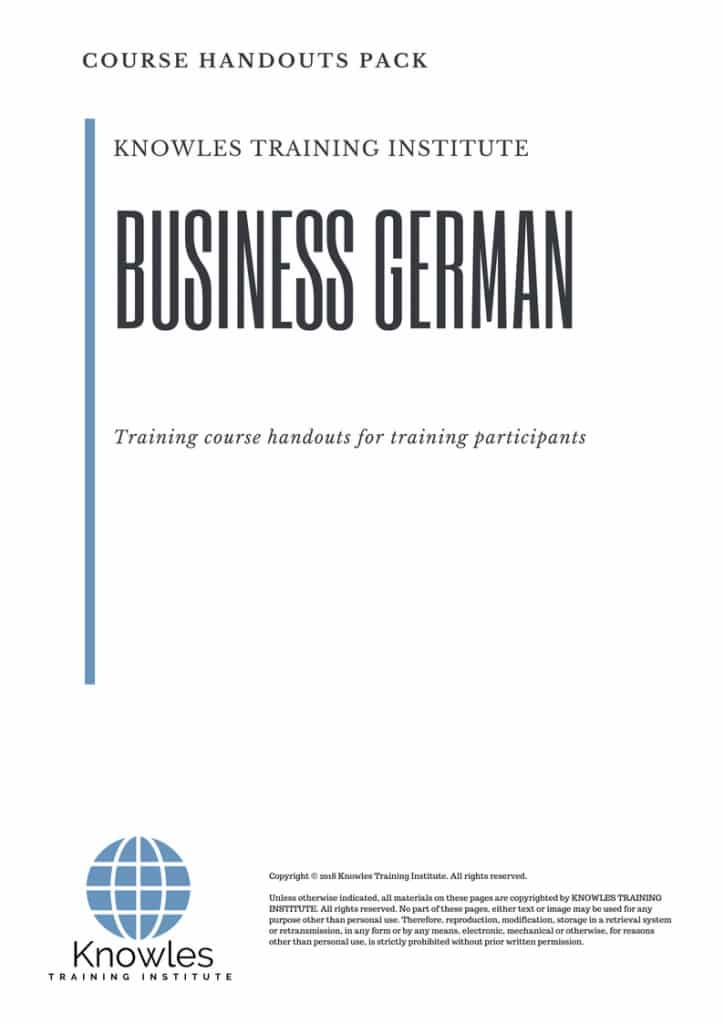 Business German Course Handouts