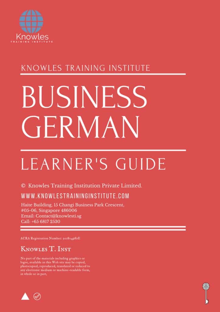 Business German Training Course Learner’s Guide