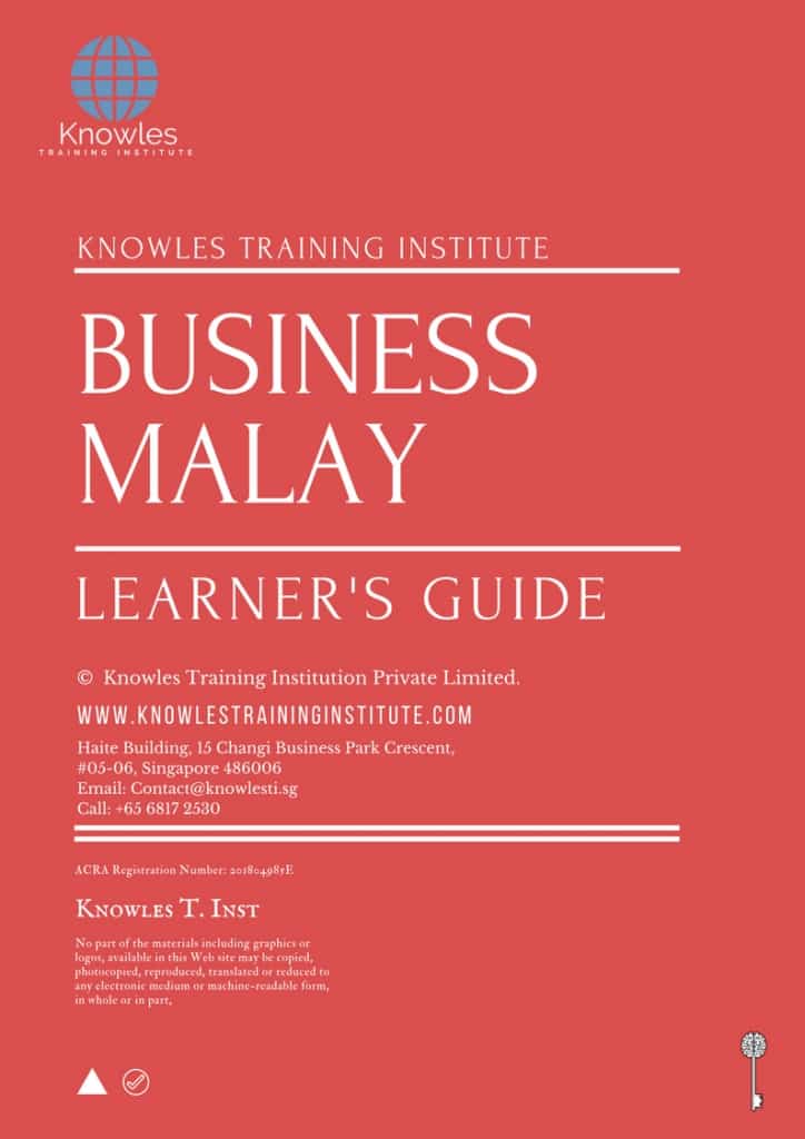 Business Malay Training Course Learner’s Guide