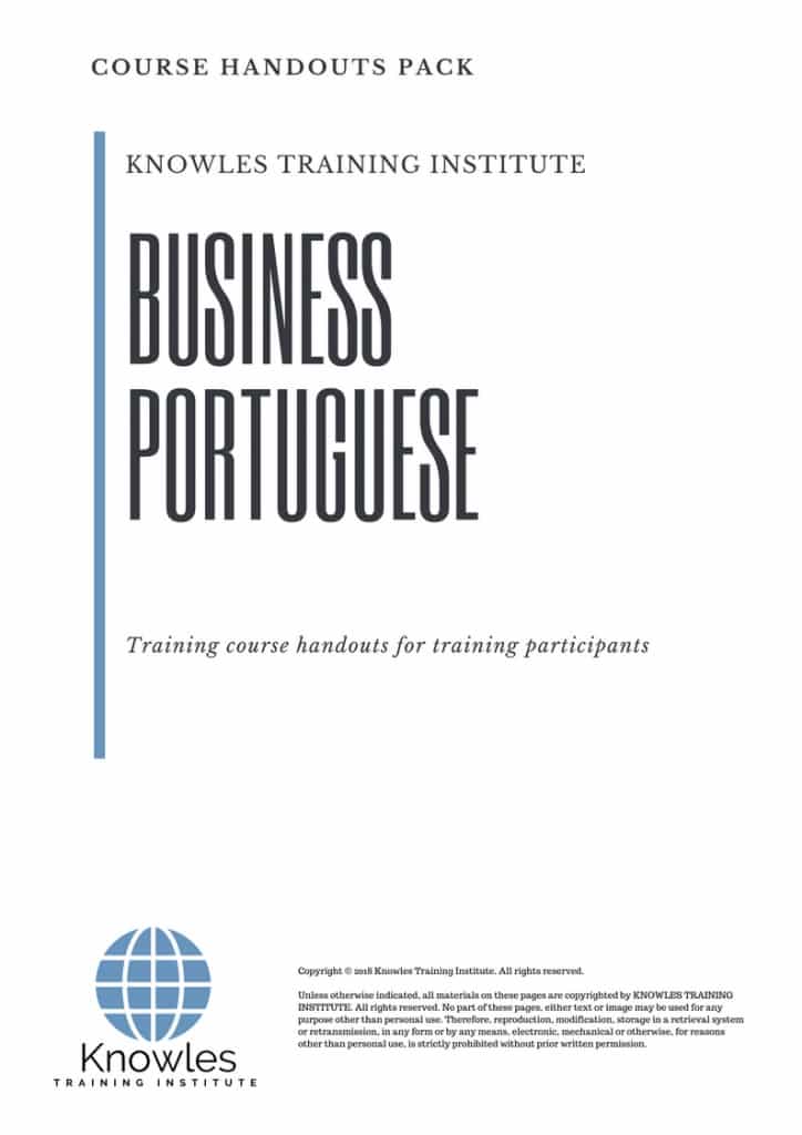 Business Portuguese Course Handouts