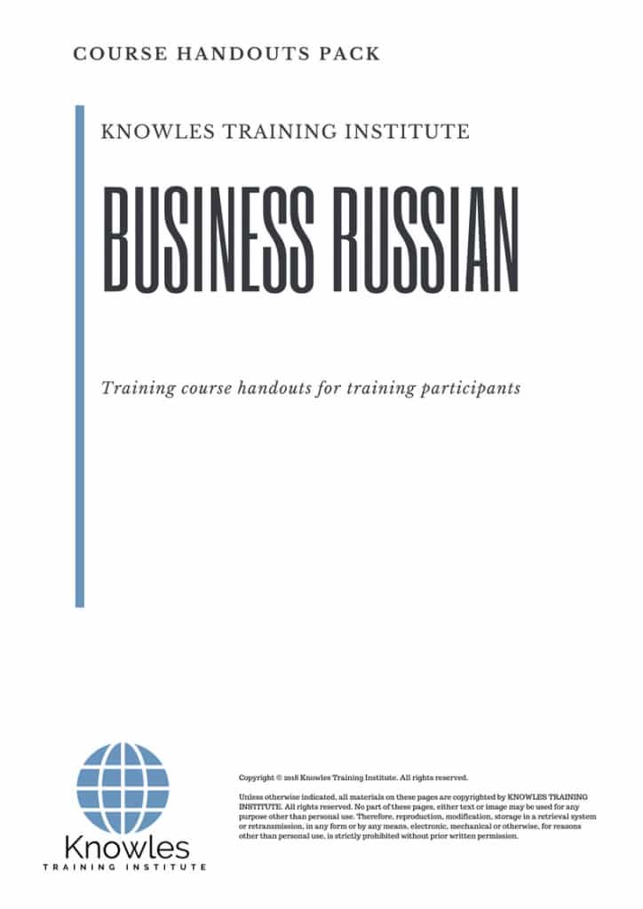 Business Russian Course Handouts