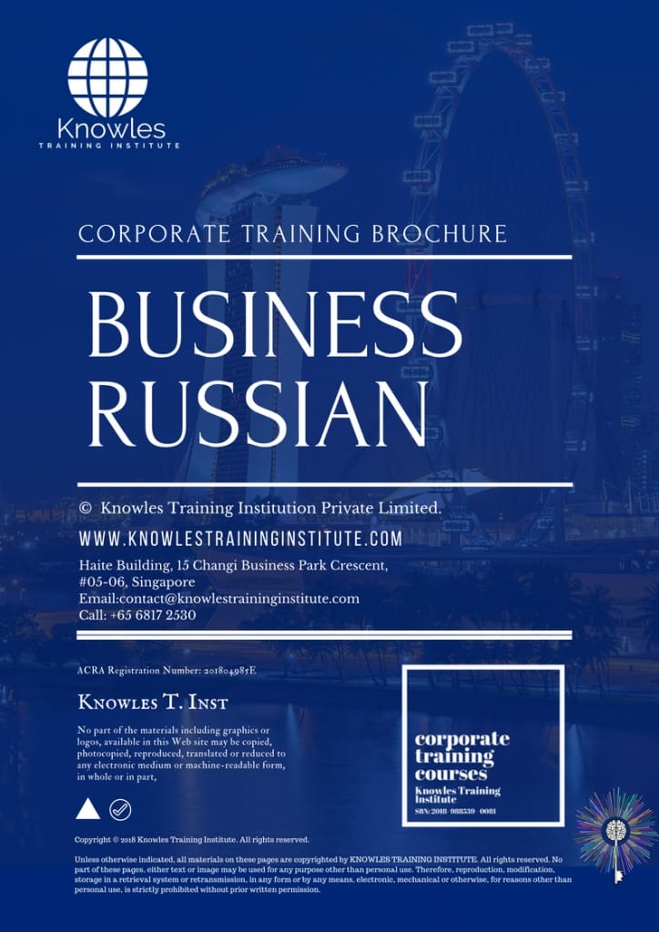 Business Russian Training Course Brochure