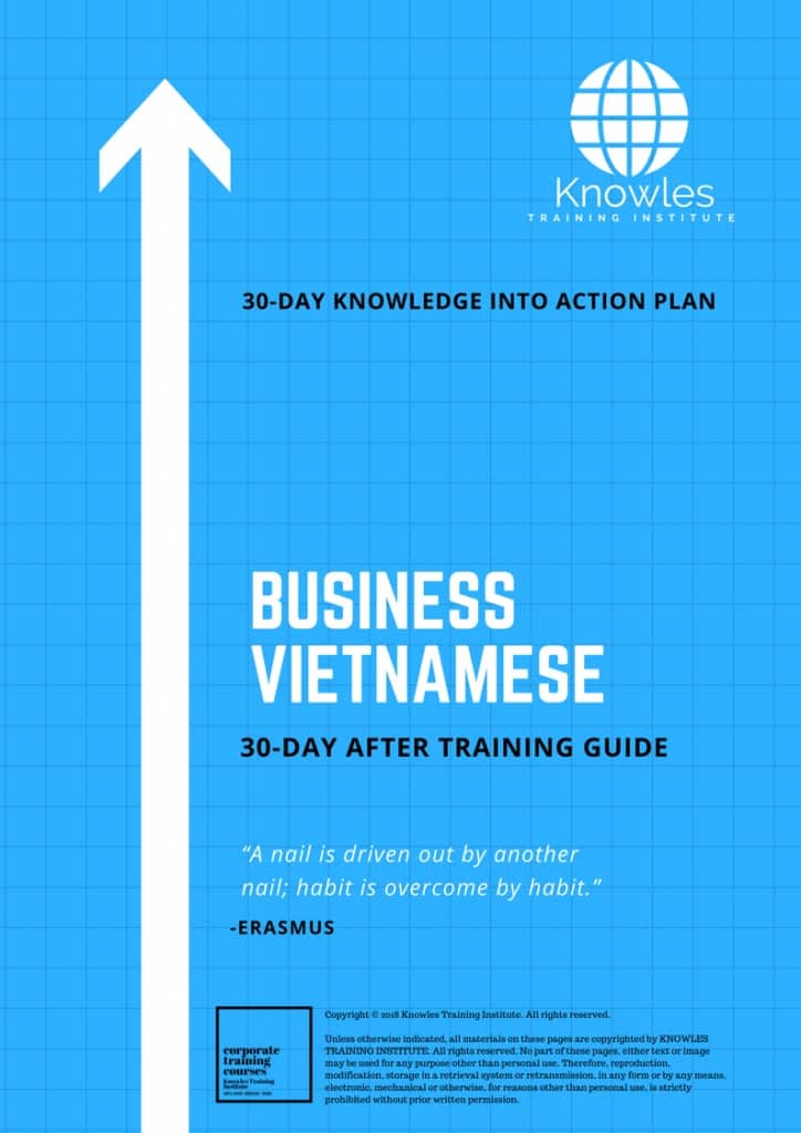 Business Vietnamese 30 Day After Training Guide