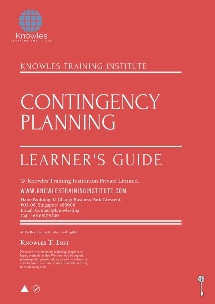 Contingency Planning Training Course Learner’s Guide