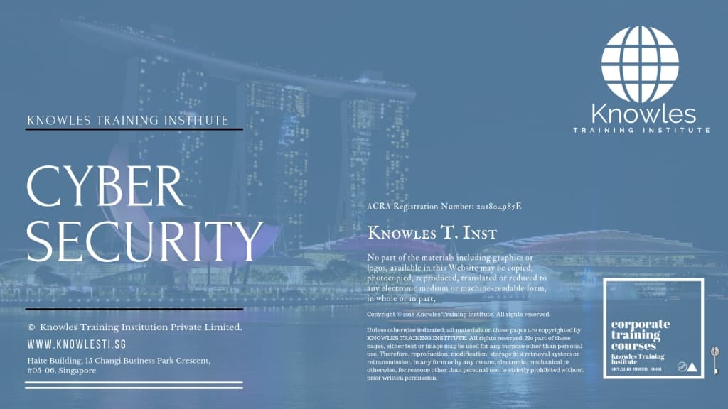 Cyber Security Training Course In Singapore Knowles Training Institute