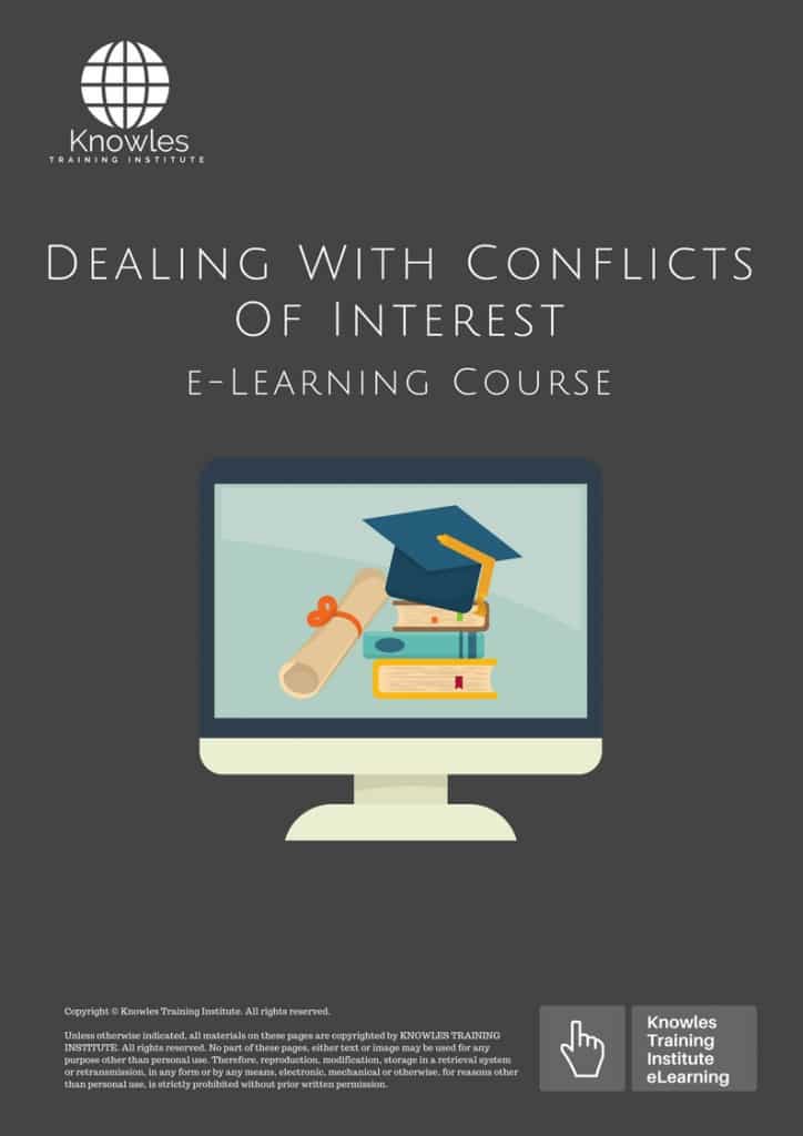 Dealing With Conflicts Of Interest E-Learning Training Course