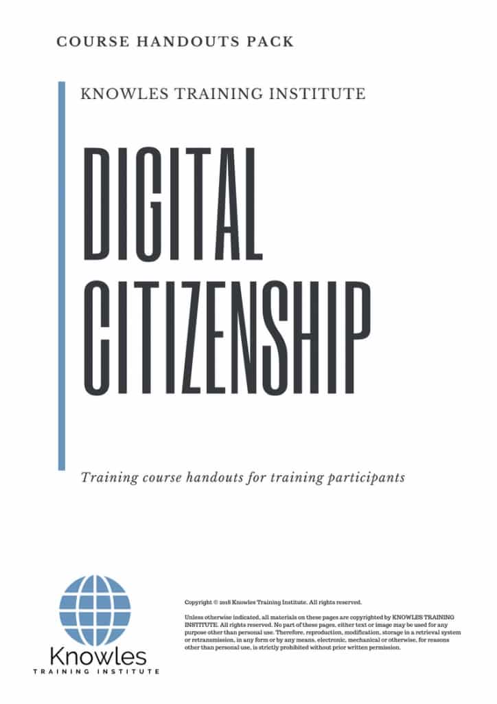 Digital Citizenship Course Handouts