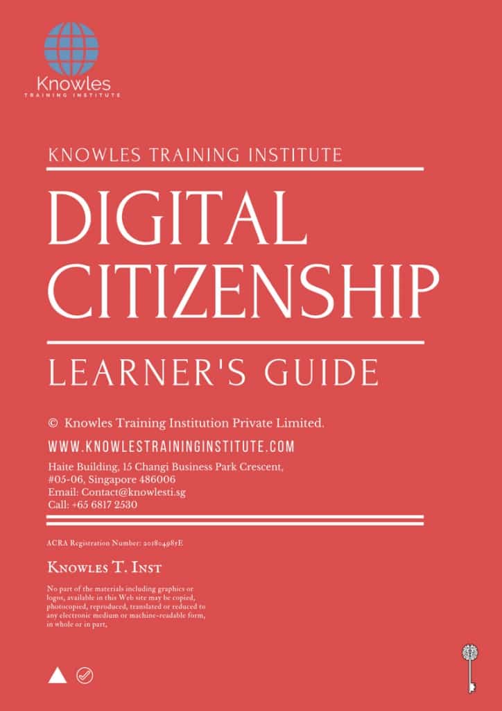 Digital Citizenship Training Course Learner’s Guide