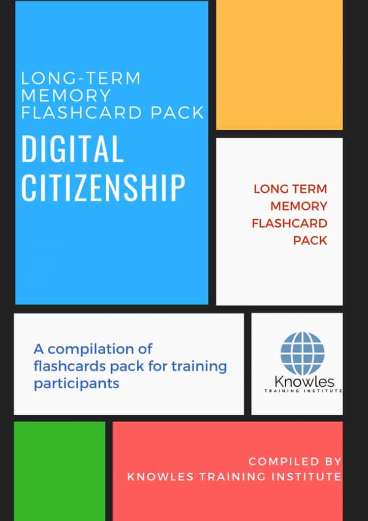 Digital Citizenship Training Flashcards