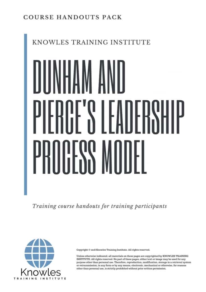 Dunham And Pierce’s Leadership Process Model Course Handouts
