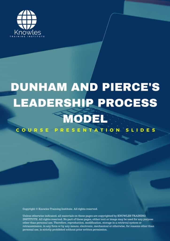 Dunham And Pierce’s Leadership Process Model Training Course Presentation Slides