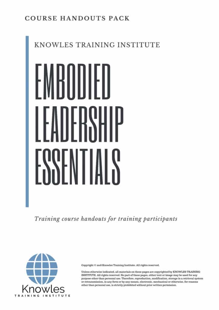 Embodied Leadership Essentials Course Handouts