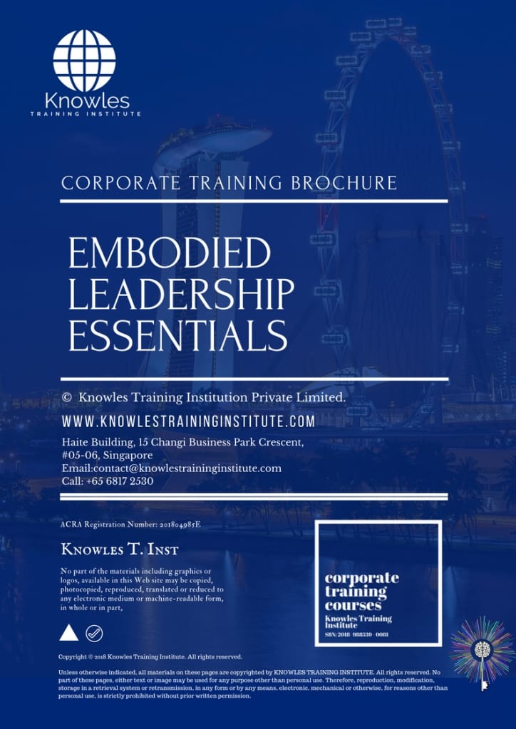 Embodied Leadership Essentials Training Course Brochure