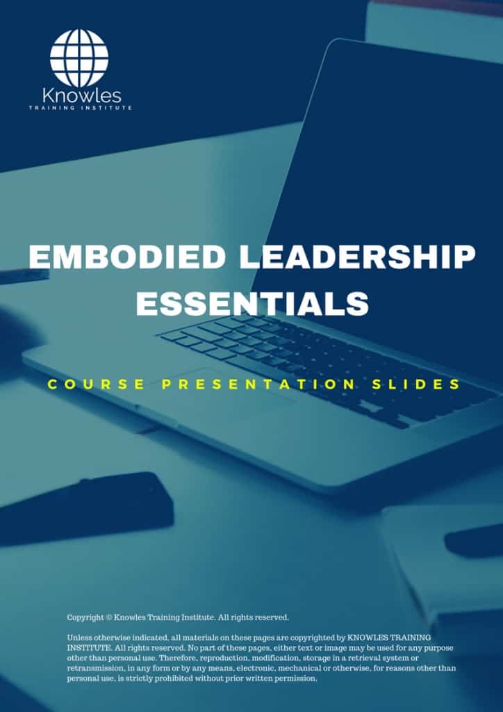 Embodied Leadership Essentials Training Course Presentation Slides