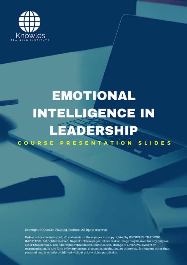 Emotional Intelligence In Leadership Training Course Presentation Slides