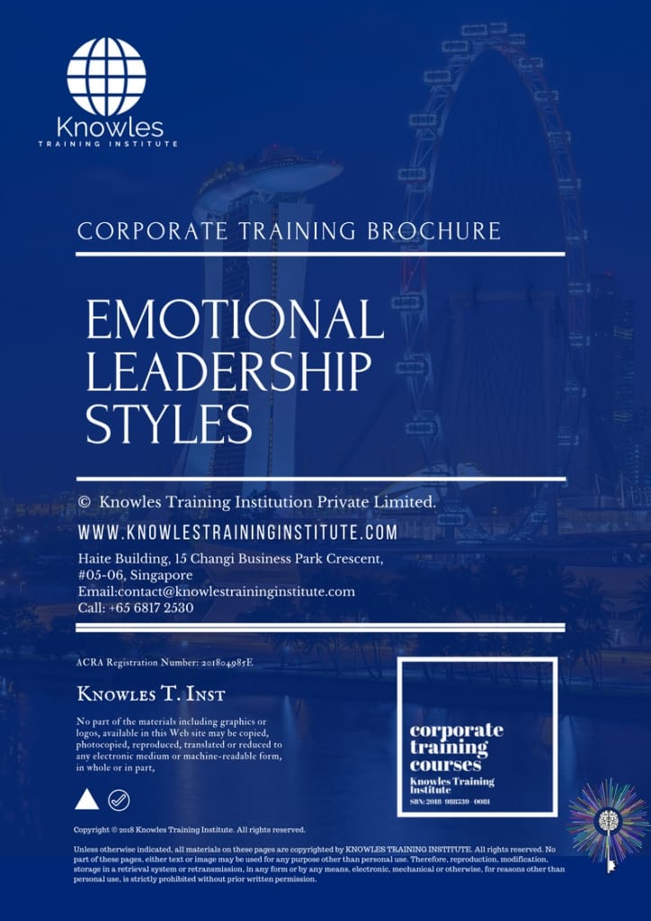 Emotional Leadership Styles Training Course Brochure