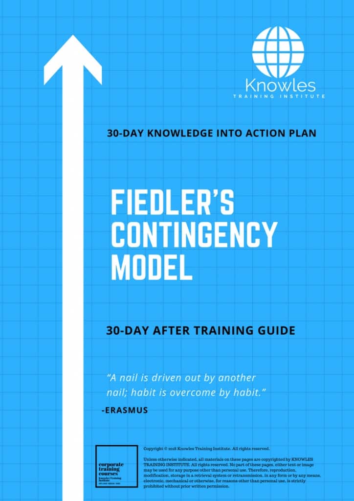 Fiedler’s Contingency Model 30 Day After Training Guide