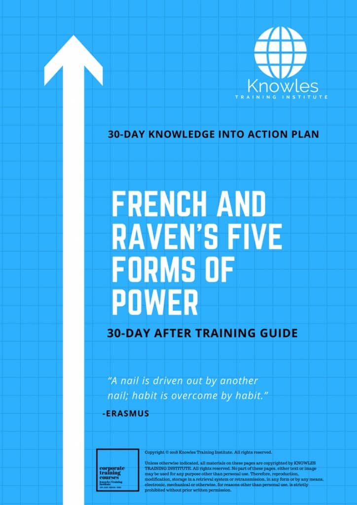 French And Raven’s Five Forms Of Power 30 Day After Training Guide