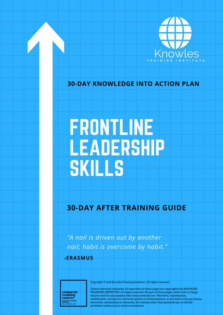 Frontline Leadership Skills Training Course In Singapore - Knowles ...