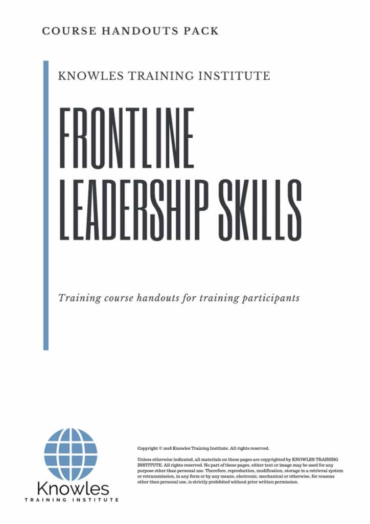Frontline Leadership Skills Course Handouts