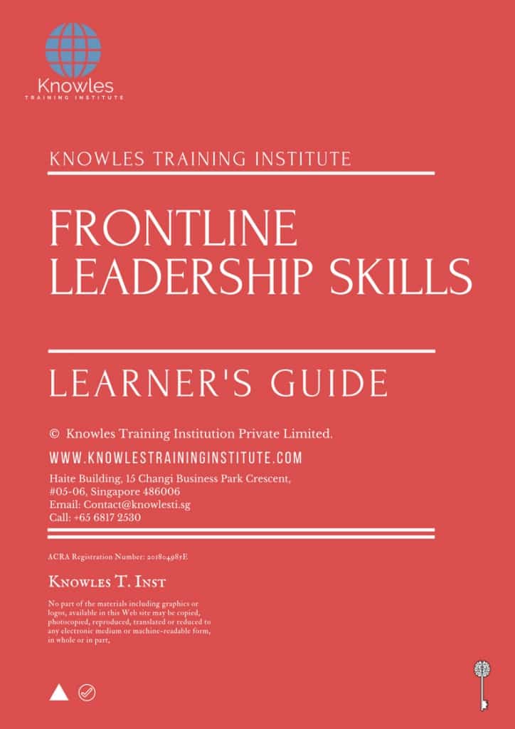 Frontline Leadership Skills Training Course Learner’s Guide