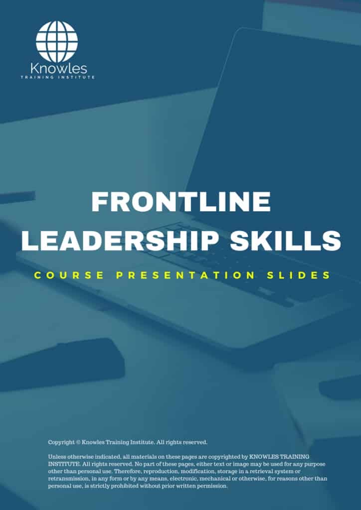 Frontline Leadership Skills Training Course In Singapore - Knowles ...