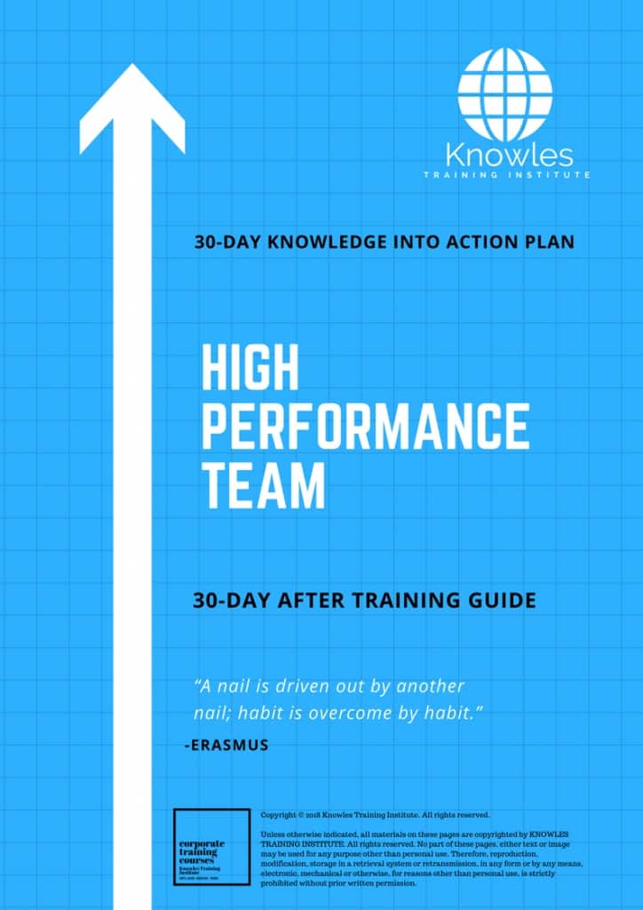 High Performance Team 30 Day After Training Guide