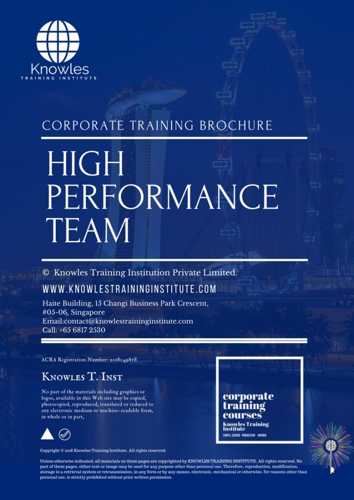 High Performance Team Training Course Brochure