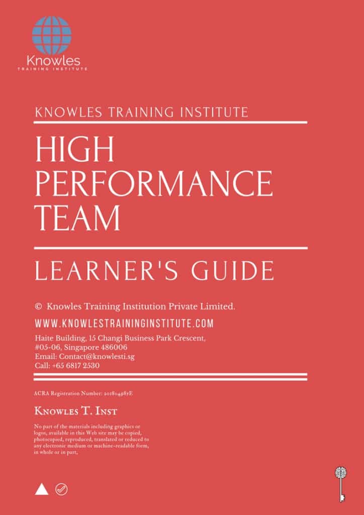 High Performance Team Training Course Learner’s Guide