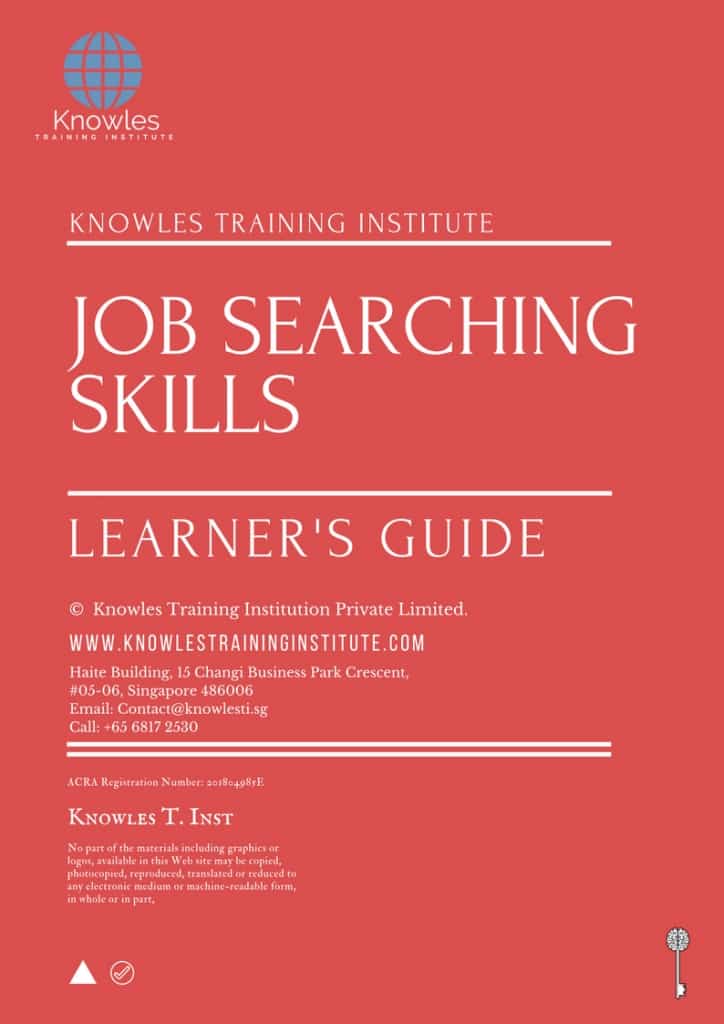 Job Searching Skills Training Course Learner’s Guide